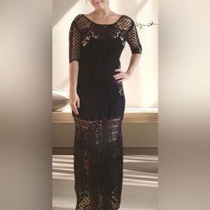 NWT! For Love And Lemons (Nordstrom) Black Lace Dress